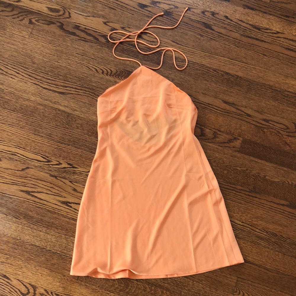 Silk Orange Dress